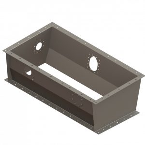 22778 Adapter Box for Ag Cat 25" Gate Box with hole for Valve